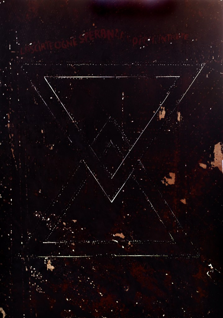 "Vous qui entrez, laissez tout espoir", Enfer, La Divine Comédie, Dante